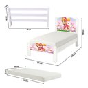 Ver imagem 3 de Cama para Criança Solteiro Completa com Proteção Lateral - Branco Sky