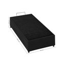 Ver imagem 5 de Base Box Baú Solteiro Americano New Veludo Preto 96x203