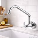 Ver imagem 2 de Torneira Cozinha Parede Tríade 1/4 de Volta 27398 Meber - Cromado