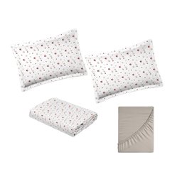 Jogo de Cama Queen Size 300 Fios Nova América - Milena (7853) - 5