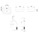 Ver imagem 3 de Kit Cuba para Banheiro Fit com Torneira Bica Baixa Basic Celite