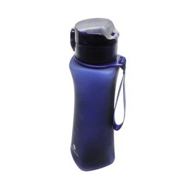 Garrafa Squeeze 600Ml Trava Azul Alça Bebida Bico Silicone - 4