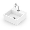 Ver imagem 1 de Kit Cuba para Banheiro Loft com Torneira Bica Baixa New Incepa