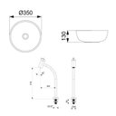 Ver imagem 4 de Kit Cuba para Banheiro Optica ER35 com Torneira Bica Alta Single One Roca