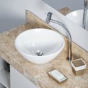 Ver imagem 3 de Kit Cuba para Banheiro Basic R1 com Torneira Bica Alta Basic Celite