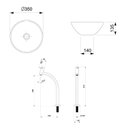 Ver imagem 4 de Kit Cuba para Banheiro Basic R1 com Torneira Bica Alta Basic Celite