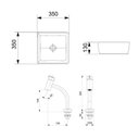 Ver imagem 6 de Kit Cuba para Banheiro Optica CQ35 com Torneira Bica Baixa Single One Roca