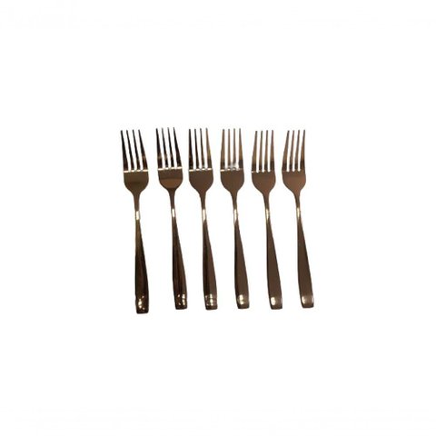 Conjunto com 06 Garfos de Mesa Rose Gold 2173