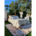 Ver imagem 1 de Cobre Leito Queen 3 Peças Malha 100% Algodão Zono Enxovais Senhorinha Rouge