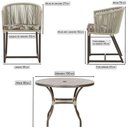 Ver imagem 2 de Mesa com 4 Cadeiras e Noronha Estofado 6 Trama Original Rami