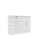 Ver imagem 2 de Cômoda 5 Gavetas 2 Portas 136cm Istambul
