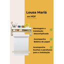 Ver imagem 4 de Porta Bobina Lousa de Parede Infantil para Desenho e Pintura + Rolo de Papel - Mariá