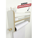 Ver imagem 5 de Porta Bobina Lousa de Parede Infantil para Desenho e Pintura + Rolo de Papel - Mariá