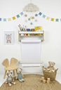 Ver mais imagens de Porta Bobina Lousa de Parede Infantil para Desenho e Pintura + Rolo de Papel - Mariá