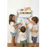 Porta Bobina Lousa de Parede Infantil para Desenho e Pintura + Rolo de Papel - Mariá - 6