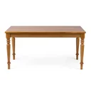 Ver imagem 2 de Mesa de Jantar 6 Lugares Madeira Maciça 160cm Amarílis Marrom/Mel