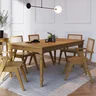 Mesa de Jantar 6 Lugares Madeira Maciça 160cm Amarílis  - 2