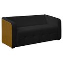 Ver imagem 3 de Sofá Orgânico Tokio 3 Lugares 195cm Bouclê Facto:bouclê Preto
