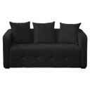 Ver imagem 2 de Sofá Orgânico Tokio 3 Lugares 195cm Bouclê Facto:bouclê Preto