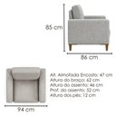 Ver imagem 3 de Poltrona Decorativa Oasis Pes Madeira Boucle Tce 1018 Moll