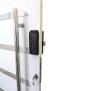 Ver imagem 4 de Porta Pivotante de Alumínio Branco 2,10 x 1,20 Com Pux. Friso e Visor com Fechadura Digital Linha 30