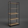 Kit Mesa + Estante Industrial Moderno P/ Home Office AJL Estilo Industrial - 4