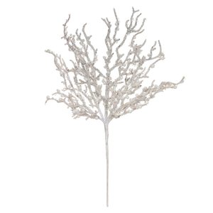 Galho Decorativo de Berry Nevada Branco 40cm | Natal Encantado Formosinha