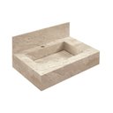 Ver imagem 4 de Conjunto para Banheiro com Espelho, Gabinete, Bancada em Porcelanato com Cuba Esculpida 60cm 