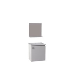 Gabinete Para Banheiro Em Aço Cacau - 3