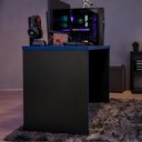Ver mais imagens de Mesa Gamer Escrivaninha para Computador Pc 136 cm Home Office Estudo Setup Gamer - Preto e Azul