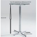 Ver imagem 3 de Mesa Bistro Alta Cromada Me-120/ Tp Vidro