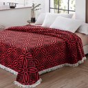 Ver imagem 4 de Colcha Casal Chenille Canelada Isadora Verm. Preto Jolitex