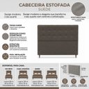 Ver imagem 7 de Cabeceira para Cama Casal King Estofada 1,93 Mts Iza Vilajo: Suede Marrom