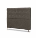Ver imagem 4 de Cabeceira para Cama Casal King Estofada 1,93 Mts Iza Vilajo: Suede Marrom