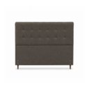 Ver imagem 3 de Cabeceira para Cama Casal King Estofada 1,93 Mts Iza Vilajo: Suede Marrom