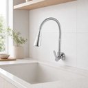 Ver imagem 2 de Torneira Cozinha Parede Lite 2263 C-75 Bica Spire Cromada - Metrox