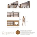 Ver imagem 4 de Cozinha Modulada Compacta 4 Peças 7 Portas 1 Gaveta Ripada Fecho Click 180cm com Rodapé Tampo e Balc