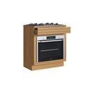 Ver imagem 7 de Cozinha Modulada Compacta 4 Peças 7 Portas 1 Gaveta Ripada Fecho Click 180cm com Rodapé Tampo e Balc