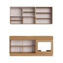Ver imagem 5 de Cozinha Modulada Compacta 4 Peças 7 Portas 1 Gaveta Ripada Fecho Click 180cm com Rodapé Tampo e Balc