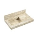 Ver imagem 6 de Conjunto para Banheiro com Espelho, Gabinete e Lavatório em Porcelanato com Cuba Embutida 80cm Branc