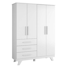 Quarto de Bebê Completo com Guarda Roupa Cômoda e Berço 100% MDF Kakau Retrô Espresso Móveis - 14