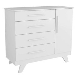 Quarto de Bebê Completo com Guarda Roupa Cômoda e Berço 100% MDF Kakau Retrô Espresso Móveis - 15