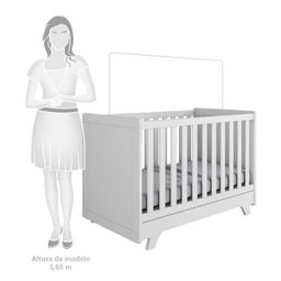 Quarto de Bebê Completo com Guarda Roupa Cômoda e Berço 100% MDF Kakau Retrô Espresso Móveis - 11