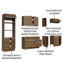 Ver imagem 5 de Armário de Cozinha Completa 290cm Rustic/Rustic Vicenza Madesa 02