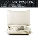 Ver imagem 2 de Kit Cobre Leito King Size Aurielle Algodao Bordado 200 Fios:caqui