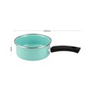 Ver imagem 2 de Panela Esmaltada 800ml Baquelite Borda Inox Verde Água Mesa Posta Cozinha Metallouça