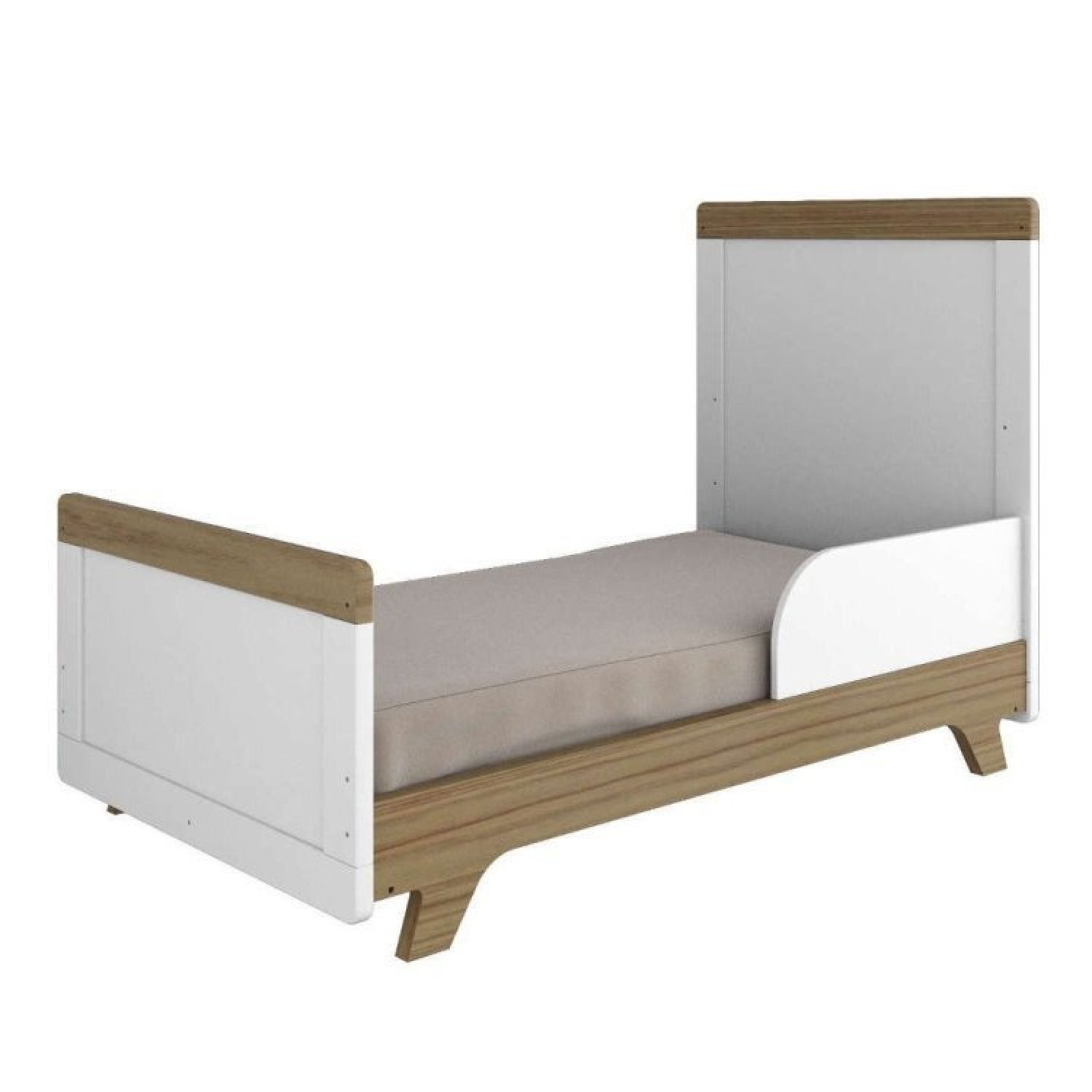 Quarto de Bebê Completo com Guarda Roupa Cômoda e Berço 100% MDF Kakau Retrô Espresso Móveis - 8