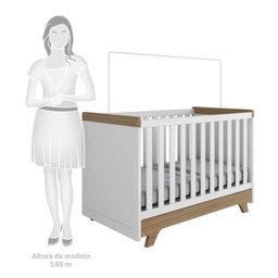 Quarto de Bebê Completo com Guarda Roupa Cômoda e Berço 100% MDF Kakau Retrô Espresso Móveis - 11