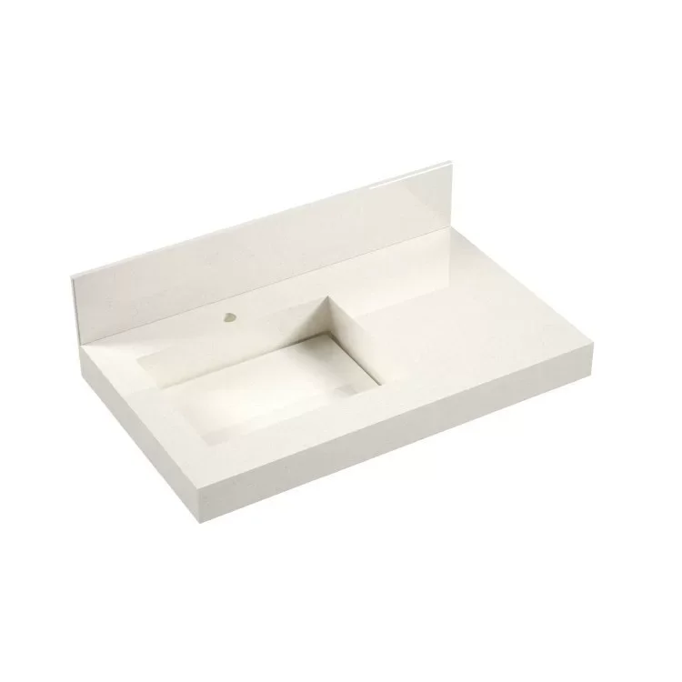 Conjunto para Banheiro com Espelho, Gabinete, Lavatório em Porcelanato com Cuba Esculpida 80cm  - 4