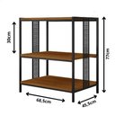 Ver imagem 3 de Estante com 3 Prateleiras Estilo Industrial Preto